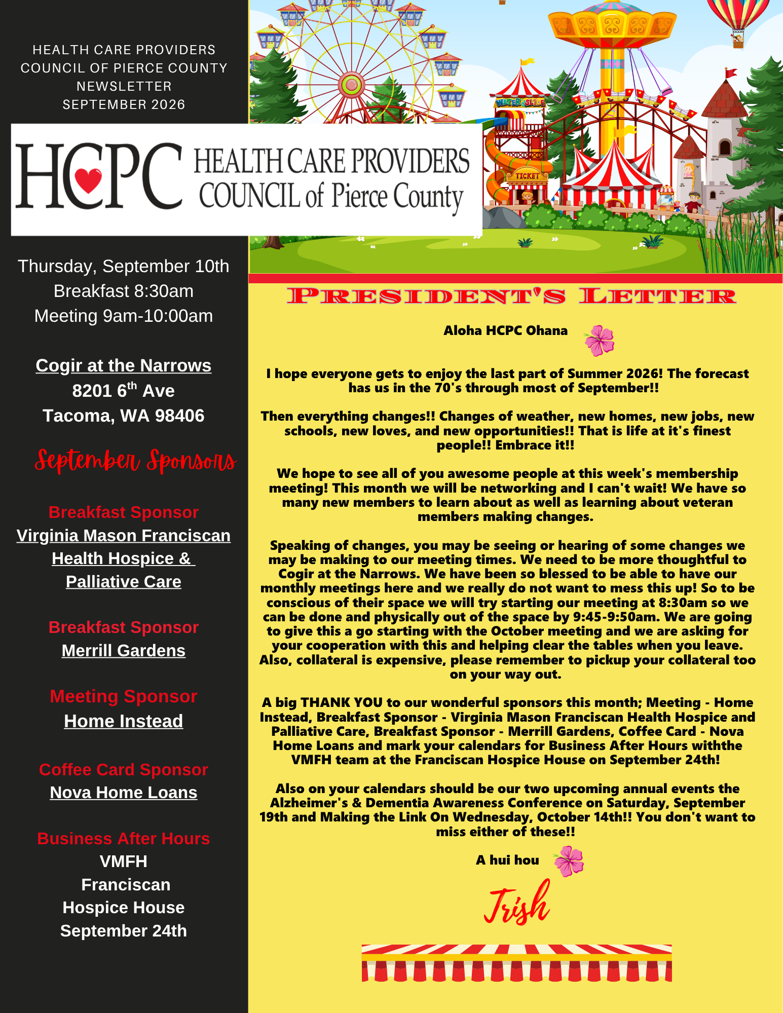 HCPC September 2026 Newsletter